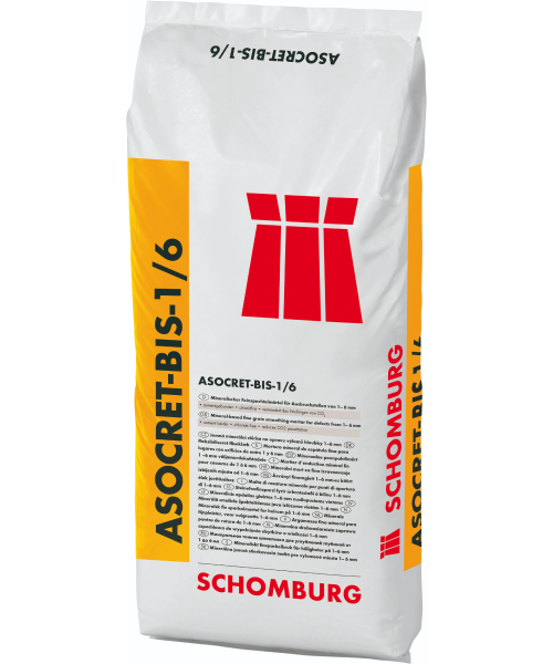 SCHOMBURG ASOCRET-BIS 1/6 — ремонтный состав для выравнивания бетона 1–6 мм