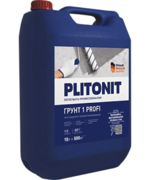 PLITONIT Грунт 1 PROFI — праймер глубокого проникновения