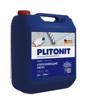 PLITONIT Грунт Упрочняющий PROFI – укрепляющий праймер для стен и полов