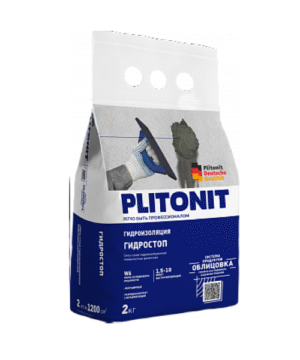 PLITONIT ГидроСтоп — быстротвердеющая смесь для остановки протечек